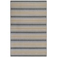 thumbnail image 1 of Trans-Ocean Imports RVI69764043 6 ft. 6 in. x 9 ft. 3 in. Liora Manne Riviera Stripe Indoor & Outdoor Rug Wilton Woven Rug - Navy, 1 of 1