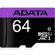 thumbnail image 1 of Memoria Micro SD 64GB Adata Clase 10 AUSDX64GUICL10-RA1 Video Full HD, 1 of 4