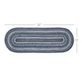 thumbnail image 3 of VHC Brands Farmhouse Great Falls Blue Table Runner, Blue White, Jute Blend, Rectangle, 13x36 Inches, 3 of 11