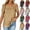 Gold, variant on POIUYTR Women Casual Sparkly Sequins Shirts Summer Loose Crewneck Cold Shoulder Glitter Blouses Party Night Going Out Tops