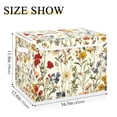 thumbnail image 5 of Yayeee Collapsible Cube Storage Bin with Lid Fabric Closet Decorative Basket with Handles, Beige Floral, 5 of 7