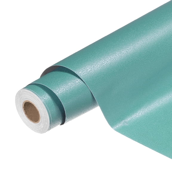 Uxcell Peel and Stick Wallpaper 22" x 197" Waterproof Frosted Wall Paper Dark Green