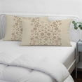 thumbnail image 4 of Japanese Throw Pillow Covers, Beige Farmhouse Retro Floral Leaf Pattern Soft Breathable Pillow Cases with Invisible Zipper for Sleeping, Small Pillowcases for Couch Bed Sofa Chair 16x24 Inches, 4 of 9