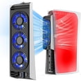 thumbnail image 1 of Cooling Fan for PS5 Cooler Fan for PS5 Accessories with LED Light and 3.0 USB Ports Fan Cooling Fan Compatible with PS5 digital version or CD version, 1 of 4