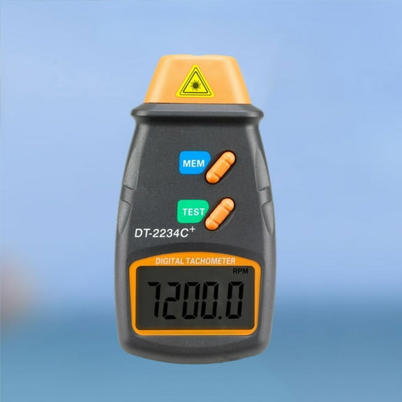 FOMIYES Digital Tachometer for Car Use with Adjustable Settings and Large 5 Digit LCD Display in Black