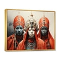 thumbnail image 2 of Designart "Tribes Yoruba African Masquerade II" African Tribes Floater Framed Wall Art Living Room, 2 of 7