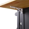 thumbnail image 2 of K&K 53" Black Kitchen Island with Drop Leaf & Storage - Rolling Cart, 2 of 8