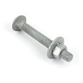 thumbnail image 2 of 3/8inches-16 x 3inches Hot Dipped Galvanized Carriage Bolt w/Nuts & Flat Washers, Grade A, Full Thread, Quantity 100 - by DyGTyX,, 2 of 2