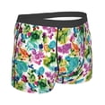 thumbnail image 4 of Uemuo Watercolor Flowers Pattern Men's Boxer Briefs,Trunk Anti-Chafing,Comfortable, Durable, and Stylish Underwear-Large, 4 of 9