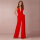 thumbnail image 1 of Vestido de banquete para mujer europeo y americano, mono sexy con cuello, pantalones para mujer, 1 of 6