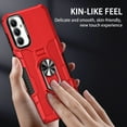 thumbnail image 6 of Phone Case for Samsung Galaxy A13 5G Case, A13 5G Phone Case Built in 360 Rotating Ring Stand, Luxury Heavy Duty Armor Hard PC Soft TPU Slim Phone Case for Samsung Galaxy A13 5G - Red, 6 of 10