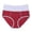 Brick Red, variant on Womens Underwear Sports Yoga Breathable Solid Color Stitching Seamless High Waist Underpants Trendy Panties