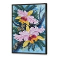 thumbnail image 2 of Designart Vintage Forest Orchids I FLOAT FRAME WALL ART, 2 of 4