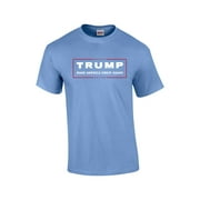 Donald Trump for President Make America Great Again T Shirt-Carolina Blue-XXXL