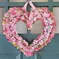thumbnail image 4 of pdqouc Paper Up Cherry Heart Wreath 15 Inch Floral Paper Wreath Reuseable Flower Party Decoration & Indoor Wreath & Home Decor 3D Popup Wreath Card, 4 of 9