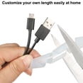 thumbnail image 2 of 10mm Flexible Spiral Tube Cable Wire Wrap Computer Manage Cord White 8-10M, 2 of 5