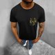 thumbnail image 5 of Hombres Casual Deportes Manga Corta Cuello Redondo Camuflaje Bolsillo Patchwork Camiseta Tops Pompotops oipoqjl33077, 5 of 7