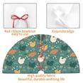 thumbnail image 4 of Lsque Flowe Rooster Print Christmas Tree Skirt, Tree Skirt with Ties or Velcro, Perfect for Holiday Decorations, Halloween, and New Year-36", 4 of 7
