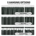 thumbnail image 5 of ZOPZO Blackout Curtains 2 Panels Thermal Insulated, Dark Gray, 70W x 95L Inch, Back Tab Drapes for Bedroom and Living Room, 5 of 8