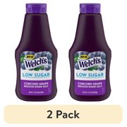 (2 pack) Welch's Reduced Sugar Concord Grape Jelly, 17.1 oz Squeeze Bottle