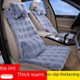 thumbnail image 1 of Cojín de asiento de coche de estilo invernal, tejido de felpa de conejo de imitación, franela suave gruesa, terciopelo de burbujas, cojín de asiento de coche de cintura pequeña, 1 of 5