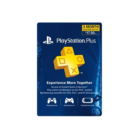 Sony PlayStation Plus - PlayStation 3, PlayStation Vita, PlayStation 4 subscription license (3 months)