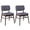 Charcoal+Walnut, variant on GZXS Mid-Century Modern Dining Chairs Set of 2, Gray Upholstered Fabric Side Chairs with Natural Rubberwood Legs, 300 lbs Weight Capacity, for Dining Room & Living Room