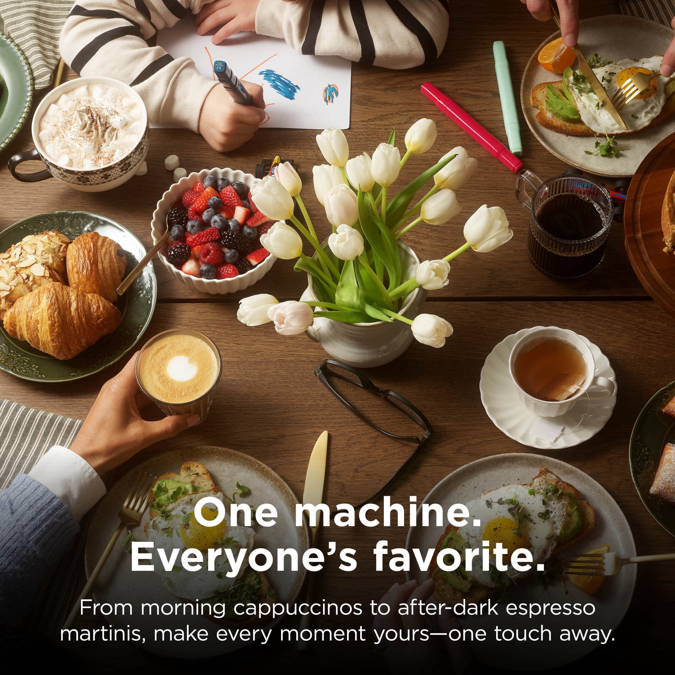 Ninja AutoBarista Fully Automatic Espresso Machine, 10 One Touch Hot & Iced Drink Options, Built-in Coffee Grinder, Milk Frother, Easy Self-Clean, Latte, Cappuccino, Cold Brew, AE1001