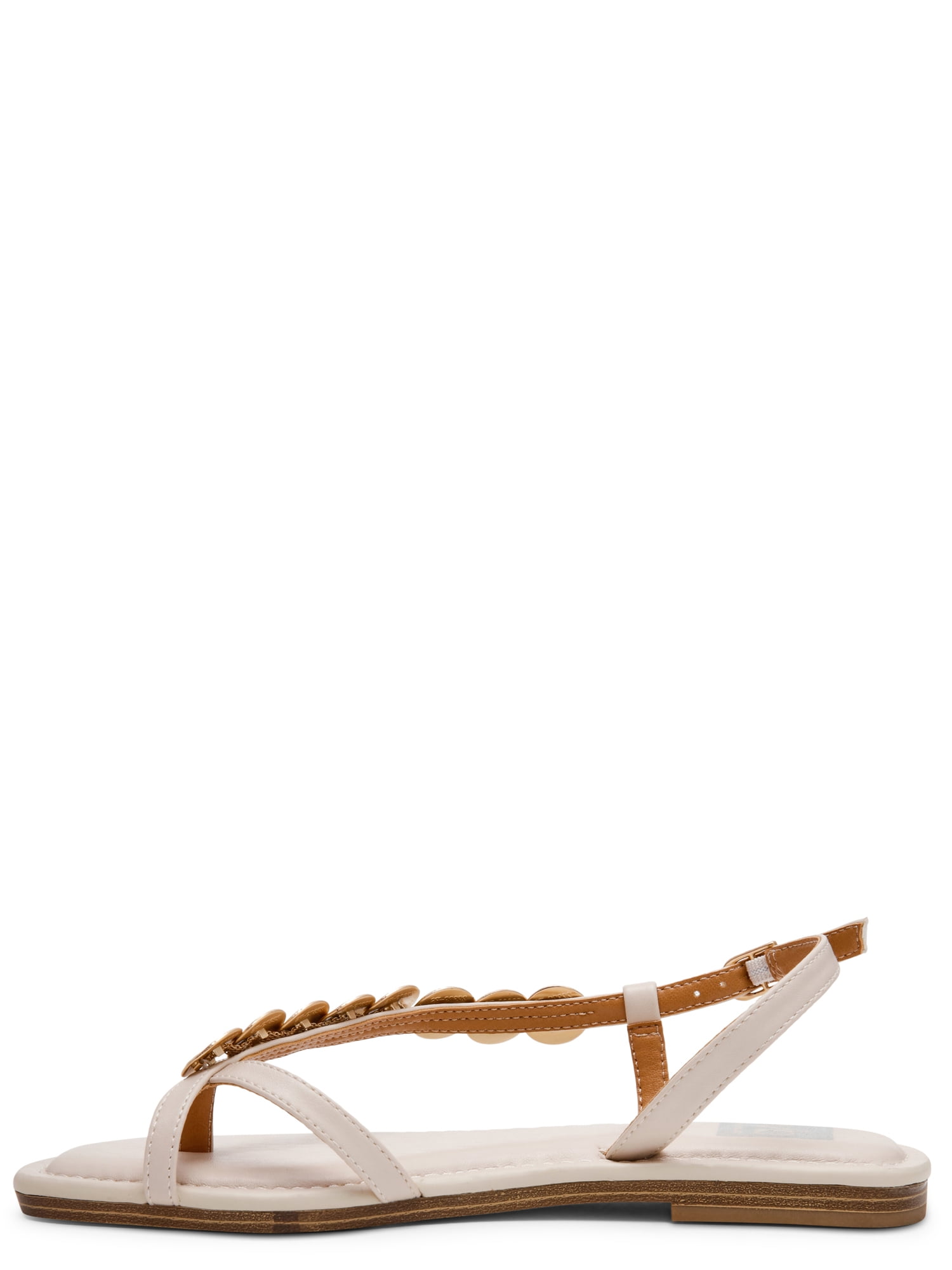 DV Dolce Vita Women's Jetsey Adjustable Strappy Sandal with Gold Detail