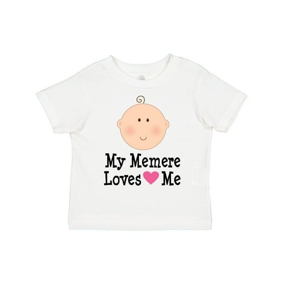 Inktastic Me Memere Loves Me Grandchild Girls Toddler T-Shirt