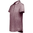 thumbnail image 2 of Holloway B31564552 Womens Electrify CoolCore Polo T-Shirt, Maroon Heather - Extra Small, 2 of 2