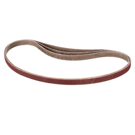 3/8 x 21 Inch Sanding Belt 10 Pcs 120 Grit Knife Sharpener Belts Work Sharpening for Belt Sander Knife Carving Metal Working