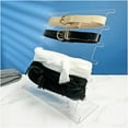 thumbnail image 2 of Plymor Clear Acrylic Belt or Scarf Display Stand, 15" H x 13.5" W x 6" D (3 Pack), 2 of 2