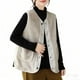 thumbnail image 2 of HongQid Womens Fleece Jacket Vest Sleeveless Fuzzy Sherpa Jackets Casual Coats Fall Winter Womens Tops, 2 of 4