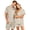 Orange, variant on Matching Couples Pajamas Silk Short Sleeve Button Down Sleepwear Soft 2 Pcs Pj Set(Men)