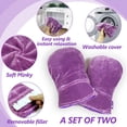 thumbnail image 4 of Heated Mitts AiricePac para aliviar el dolor de la artritis, color morado, 4 of 7