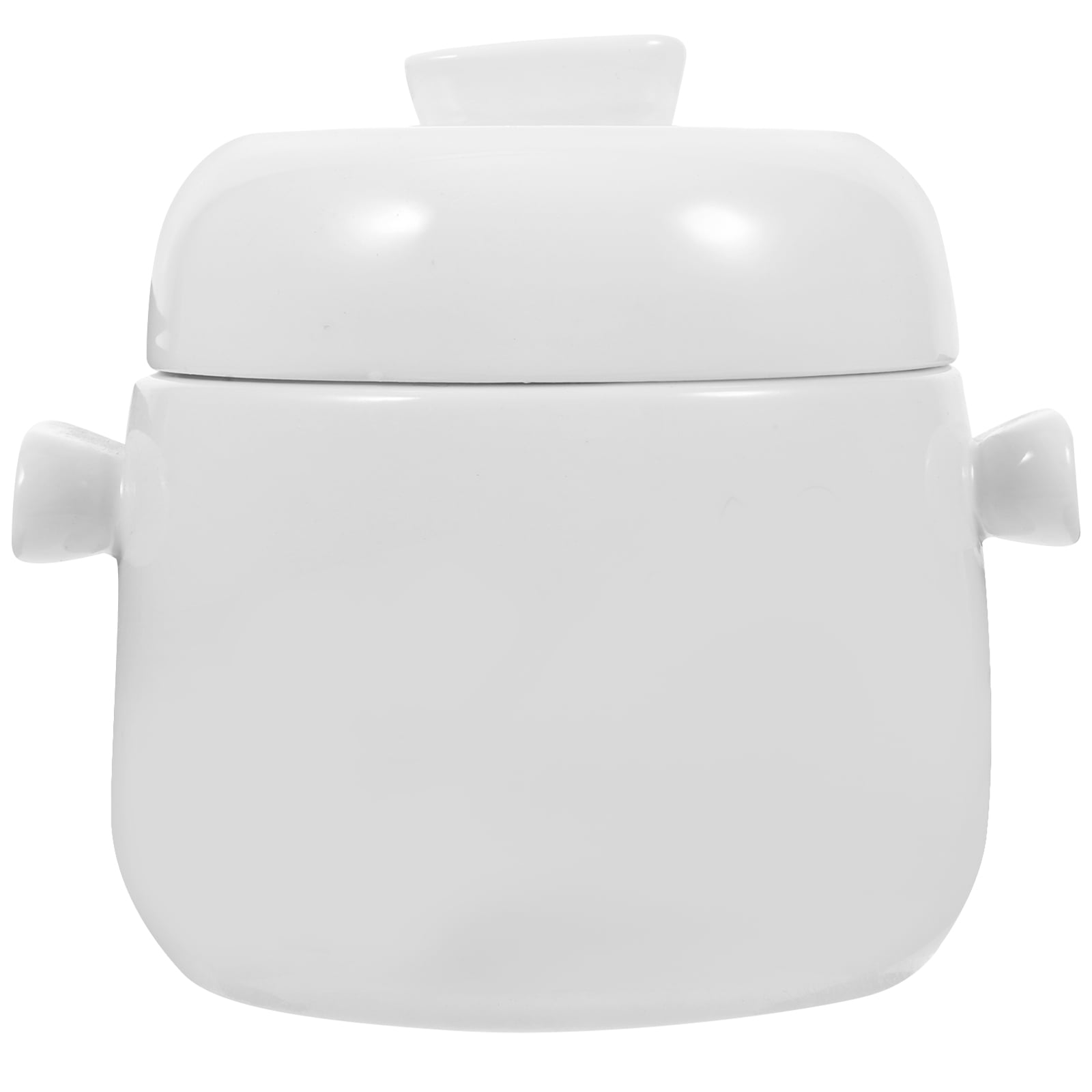 NUOLUX Small Stew Pot Small Ceramic Stew Pot Soup Stewing Bowl Steamed