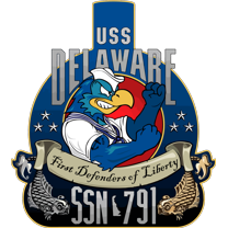 USS Delaware SSN-791 Badge Sticker Decal Virginia Class Attack submarine Car Sticker Bumper Sticker for Car Emblem - 4 inch