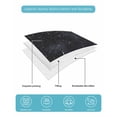 thumbnail image 5 of Black Queen Size Down Alternative Comforter, Lightweight Comforter Quilt Bedding Set with Pillow Shams Modern Abstract Dot Starry Night Aesthetics All Seasons Bed Comforter Duvet Insert 90"x96", 5 of 7