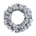 thumbnail image 2 of MXTPOV Flocked Christmas Wreath, Snowy Wreath, Christmas Wreaths for Front Door Party Wedding, Home Decor, 11.8 inch, 2 of 5