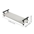 thumbnail image 2 of HONMEET Vanity Tray Bathroom Tray Stainless Steel Water Absorption Light Grey 1 Set Home Organization, 2 of 8