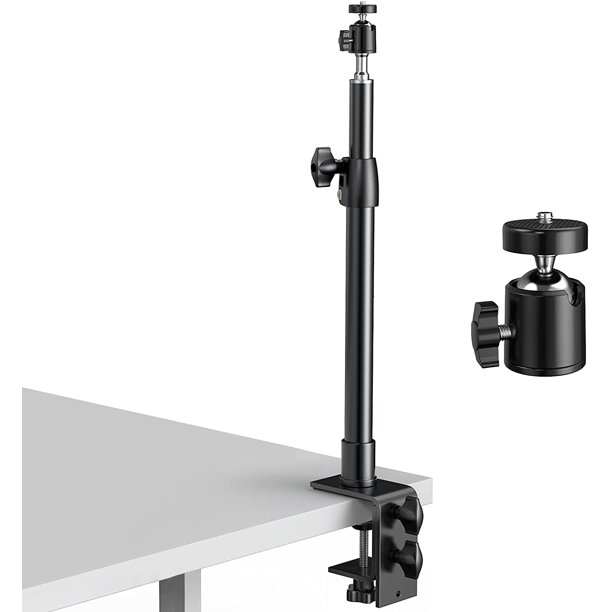 DSLR Desk Mount Stand, Lemong Camera Desk Mount Light Stand with Ball