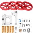 thumbnail image 2 of Accesorios Para Impresora 3D, Herramientas Completas Tuerca Niveladora Giratoria Manual Roja + Juego De Amortiguadores De Resorte Práctico Kit De Actualización De Extrusora De, 2 of 7