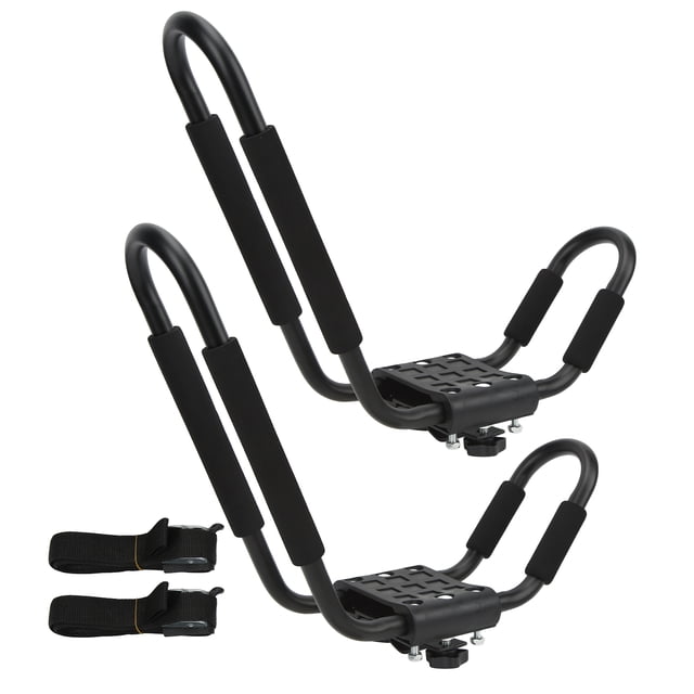 Support de Toit en Canoë, Barre en Forme de J Résistant à la Rouille Support de Toit en Kayak Empêcher la Déformation Matériel de Fer pour Voilier pour Planche de Surf