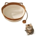 thumbnail image 1 of Woven Cat Bed Handwoven Natural Rattan Pet Sleeping Rope Weaving Durable Breathable Comfortable for Small Large Cats Dogs, 1 of 3