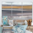 thumbnail image 1 of Designart - Misty Grey Beach - Beach Premium Canvas Wall Art, 1 of 1