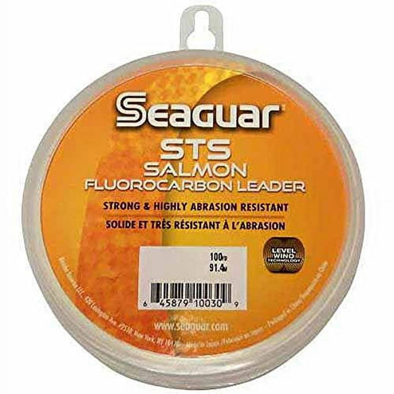 Seaguar STS Salmon 100% Fluorocarbon Fishing Line 40lbs, 100yds Break  Strength/Length - 40STS100