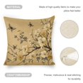 thumbnail image 4 of flowers, butterflies Linen toss pillowcase decoration pillowcase gifting preferred 18x18 inch cushion cover sofa pillowcase sofa bedroom living room car, 4 of 8