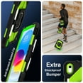 thumbnail image 3 of SaniMore Case for iPad 10th Generation 10.9" 2022, Shockproof Bumper Shoulder Strap 360° Rotating Handle Bracket + Pencil Holder Tri-layer Hybird Anti-drop Kids Shell, Black+Green, 3 of 8