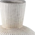 thumbnail image 3 of Benjara Gany Decorative Vase- Spherical Bottom- 22" Weathered White Resin, 3 of 6